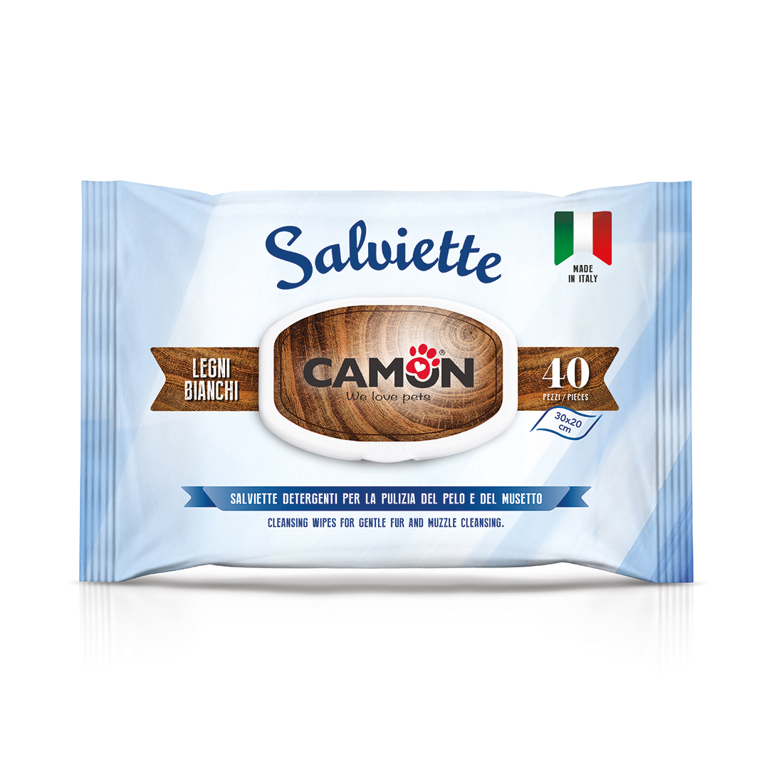 blank plastic wipes pouch isolated on white background